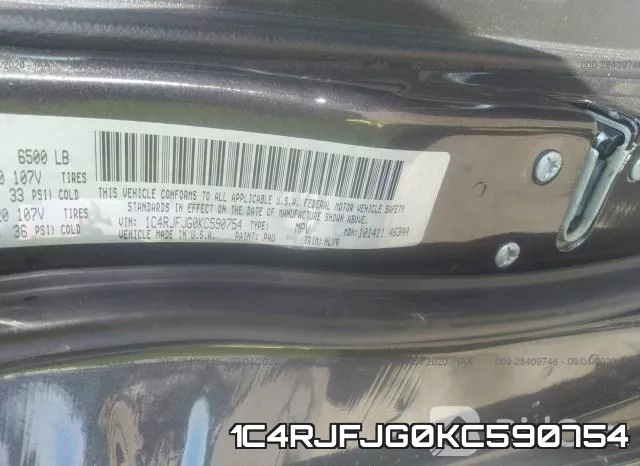 1C4RJFJG0KC590754 фото 10