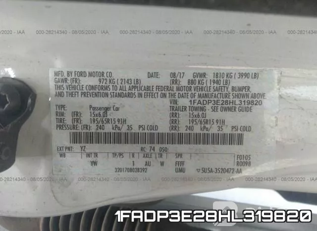 1FADP3E28HL319820 фото 10
