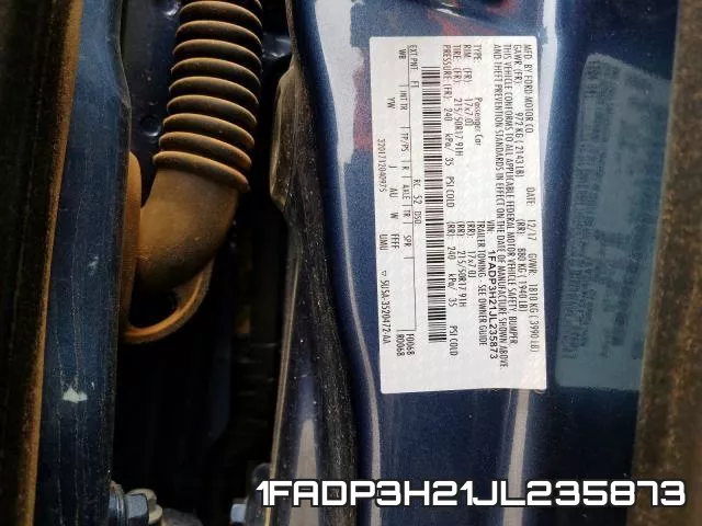 1FADP3H21JL235873 фото 2