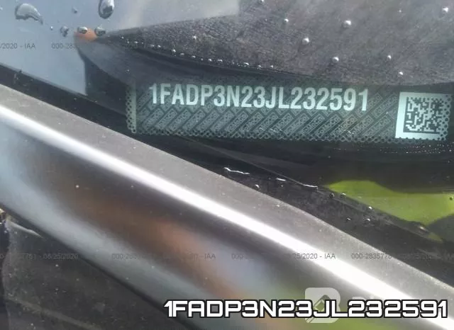 1FADP3N23JL232591 фото 10