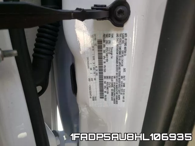 1FADP5AU8HL106935 фото 2