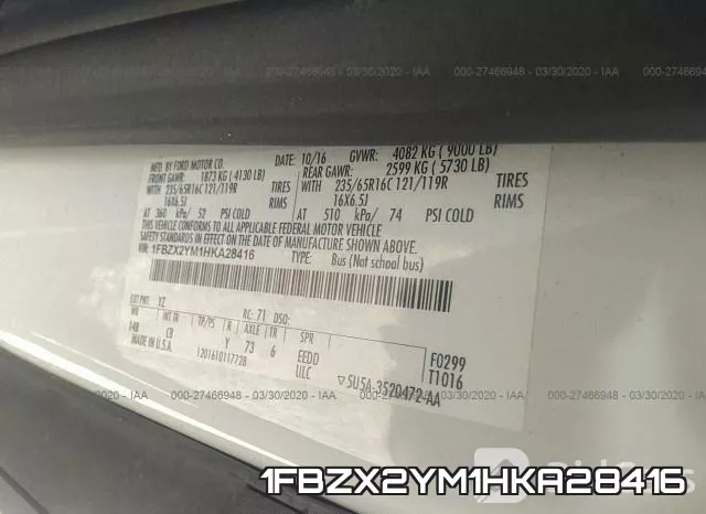 1FBZX2YM1HKA28416 фото 10