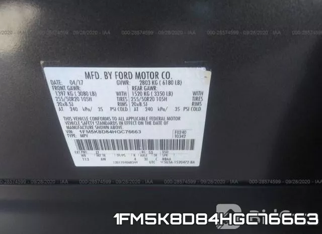 1FM5K8D84HGC76663 фото 10