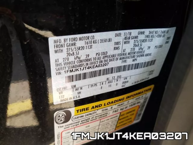 1FMJK1JT4KEA03207 фото 2