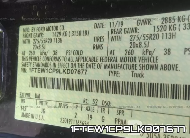 1FTEW1CP9LKD07677 фото 10