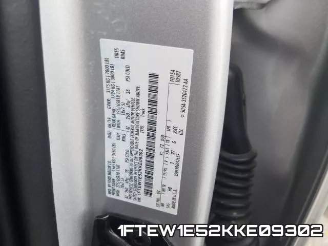 1FTEW1E52KKE09302 фото 2