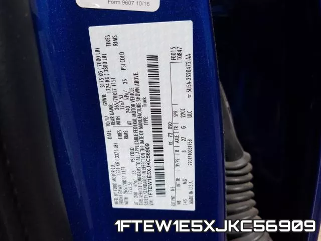 1FTEW1E5XJKC56909 фото 2