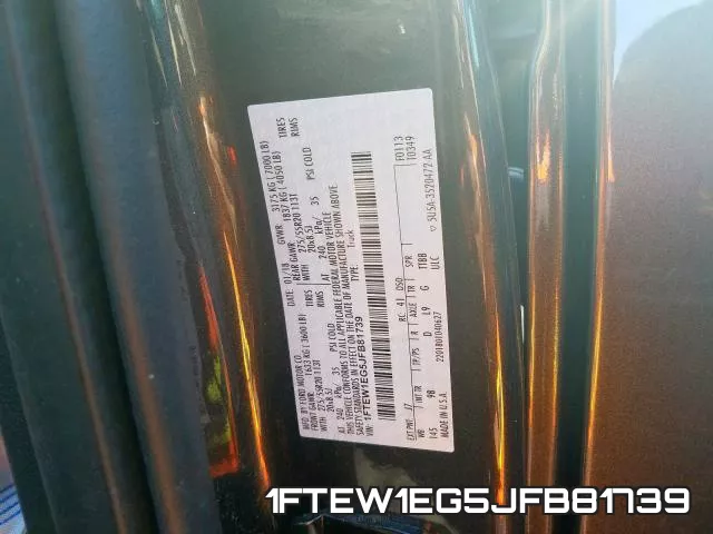 1FTEW1EG5JFB81739 фото 2