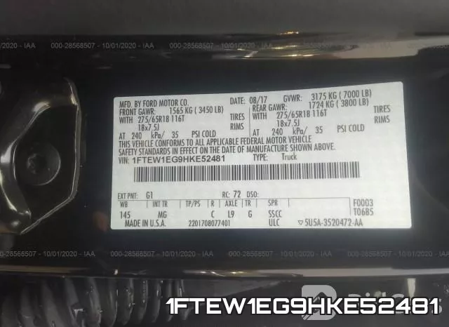 1FTEW1EG9HKE52481 фото 10