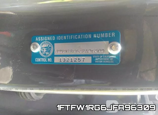 1FTFW1RG6JFA96309 фото 10