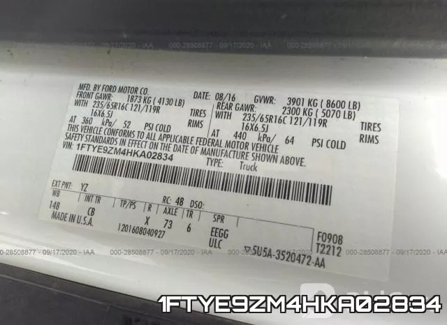 1FTYE9ZM4HKA02834 фото 10