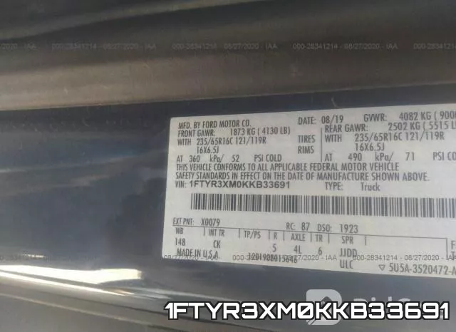 1FTYR3XM0KKB33691 фото 10