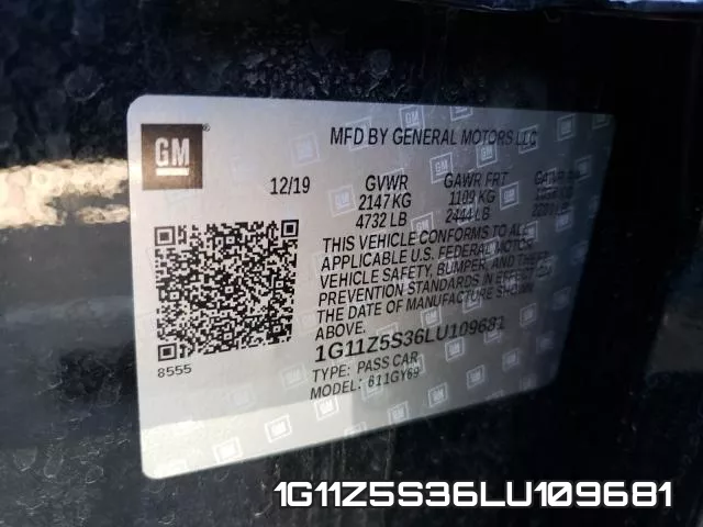 1G11Z5S36LU109681 фото 2