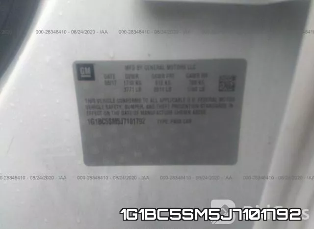 1G1BC5SM5J7101792 фото 10