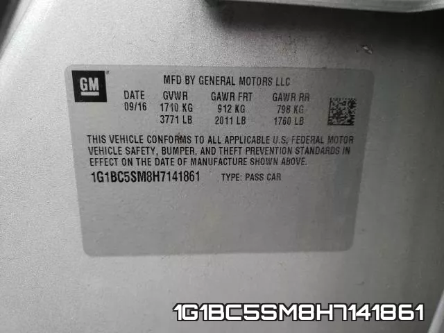 1G1BC5SM8H7141861 фото 2