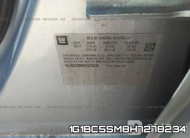 1G1BC5SM8H7278234 фото 10