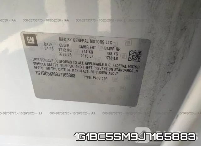 1G1BC5SM9J7165883 фото 10