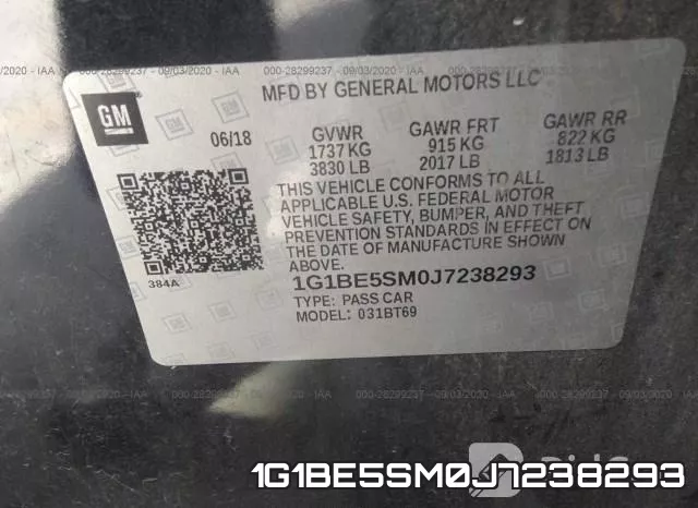 1G1BE5SM0J7238293 фото 10