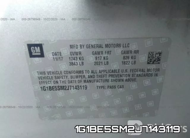 1G1BE5SM2J7143119 фото 9