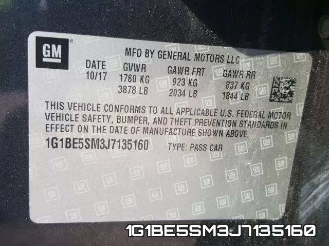 1G1BE5SM3J7135160 фото 2