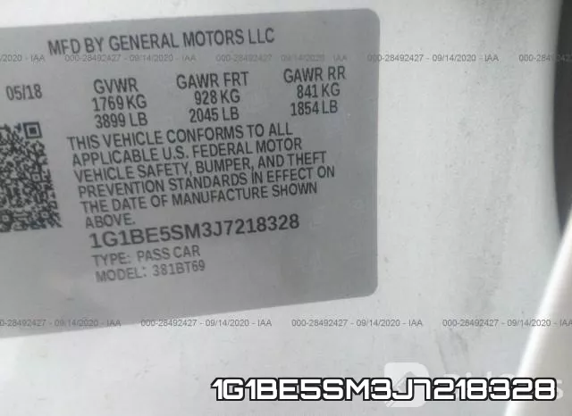 1G1BE5SM3J7218328 фото 10
