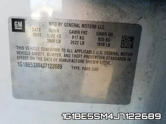 1G1BE5SM4J7122689 фото 2