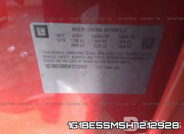 1G1BE5SM5H7212928 фото 10