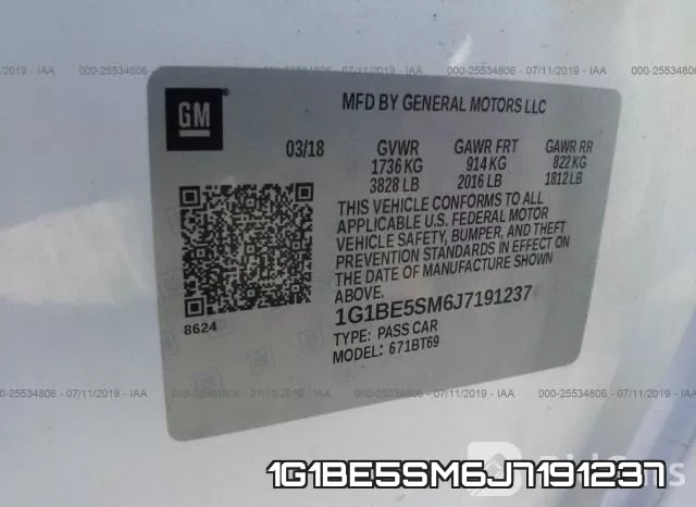 1G1BE5SM6J7191237 фото 10
