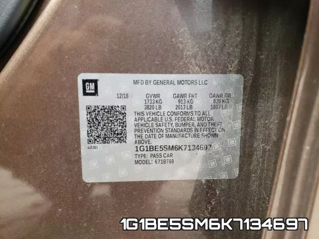 1G1BE5SM6K7134697 фото 2