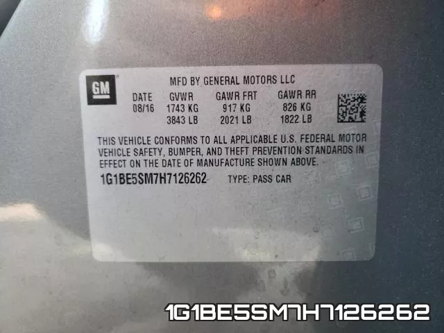 1G1BE5SM7H7126262 фото 2