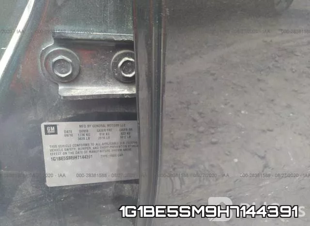 1G1BE5SM9H7144391 фото 10