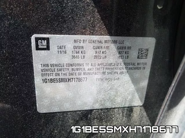 1G1BE5SMXH7178677 фото 2