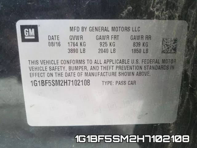 1G1BF5SM2H7102108 фото 2