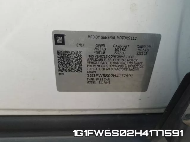 1G1FW6S02H4177591 фото 2