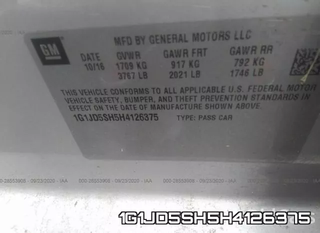 1G1JD5SH5H4126375 фото 10