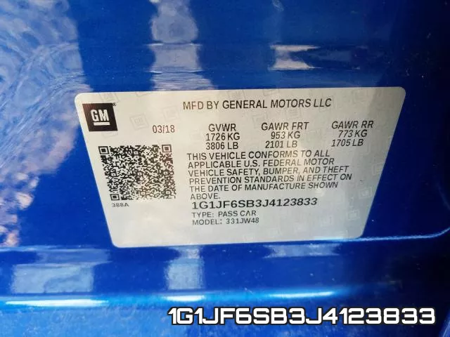 1G1JF6SB3J4123833 фото 2