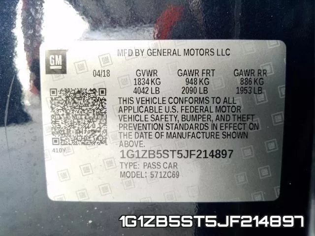 1G1ZB5ST5JF214897 фото 2