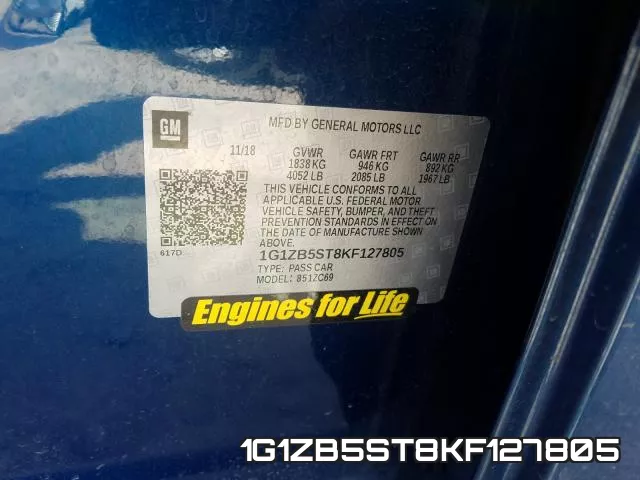 1G1ZB5ST8KF127805 фото 2
