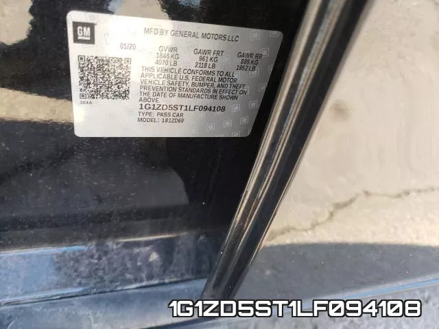 1G1ZD5ST1LF094108 фото 2