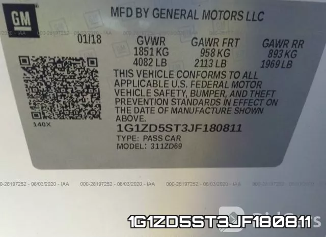 1G1ZD5ST3JF180811 фото 10