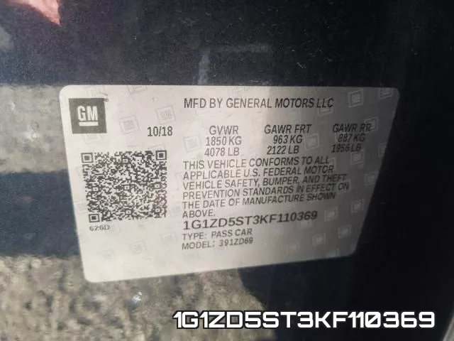 1G1ZD5ST3KF110369 фото 2