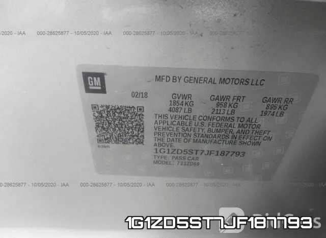 1G1ZD5ST7JF187793 фото 10