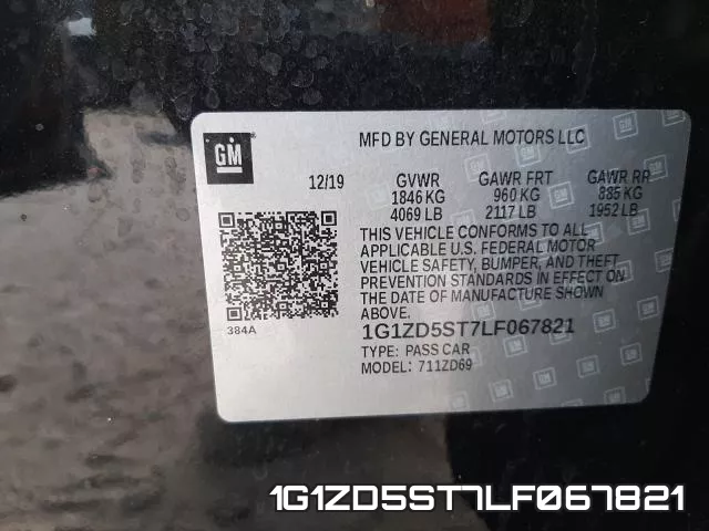 1G1ZD5ST7LF067821 фото 2