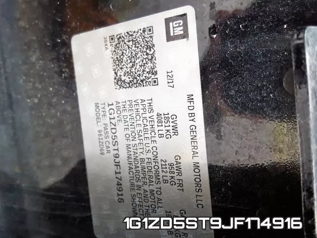 1G1ZD5ST9JF174916 фото 2