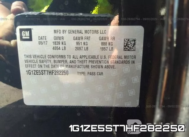 1G1ZE5ST7HF282250 фото 10