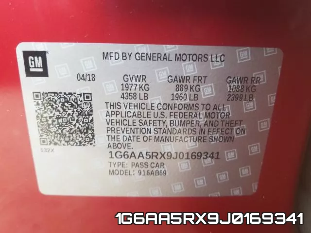 1G6AA5RX9J0169341 фото 2