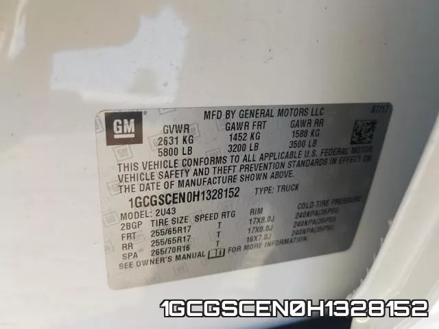 1GCGSCEN0H1328152 фото 2