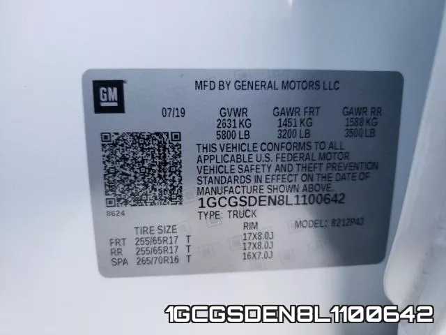 1GCGSDEN8L1100642 фото 2