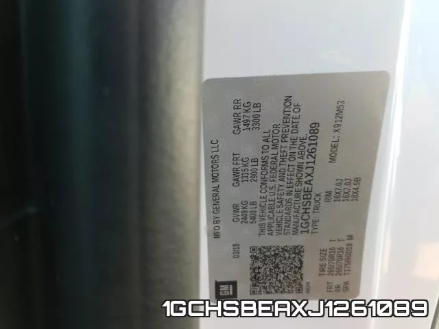 1GCHSBEAXJ1261089 фото 2