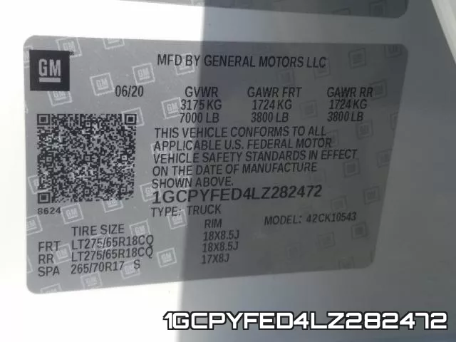 1GCPYFED4LZ282472 фото 2